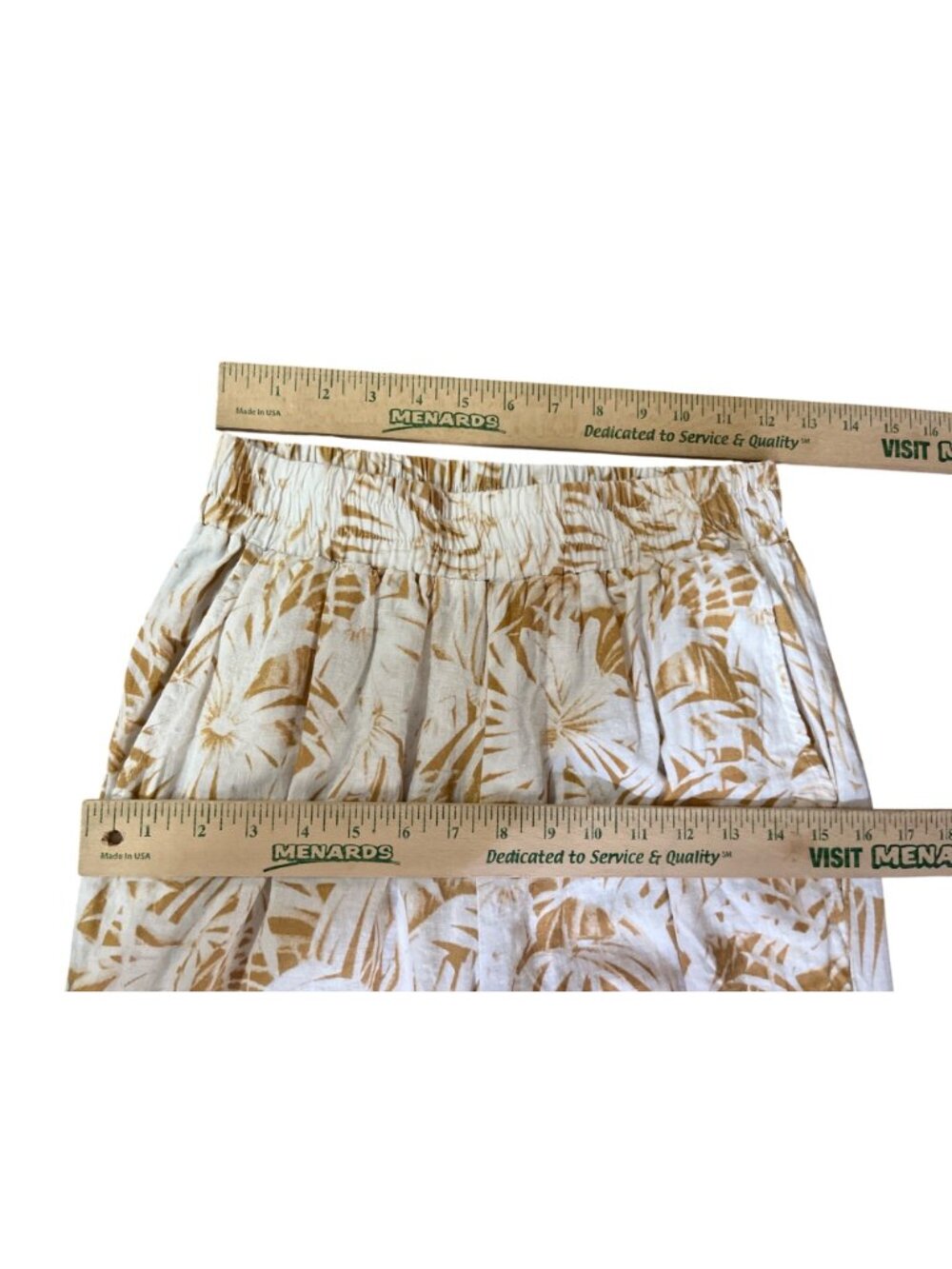 Panama Jack Linen Blend Pants Womens S Tropical Pull On Beach Used - Picture 9 of 16